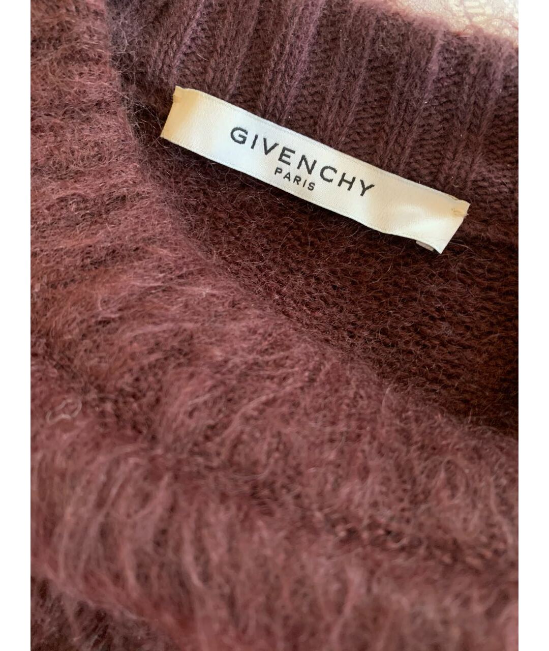 GIVENCHY Бордовый джемпер / свитер, фото 3