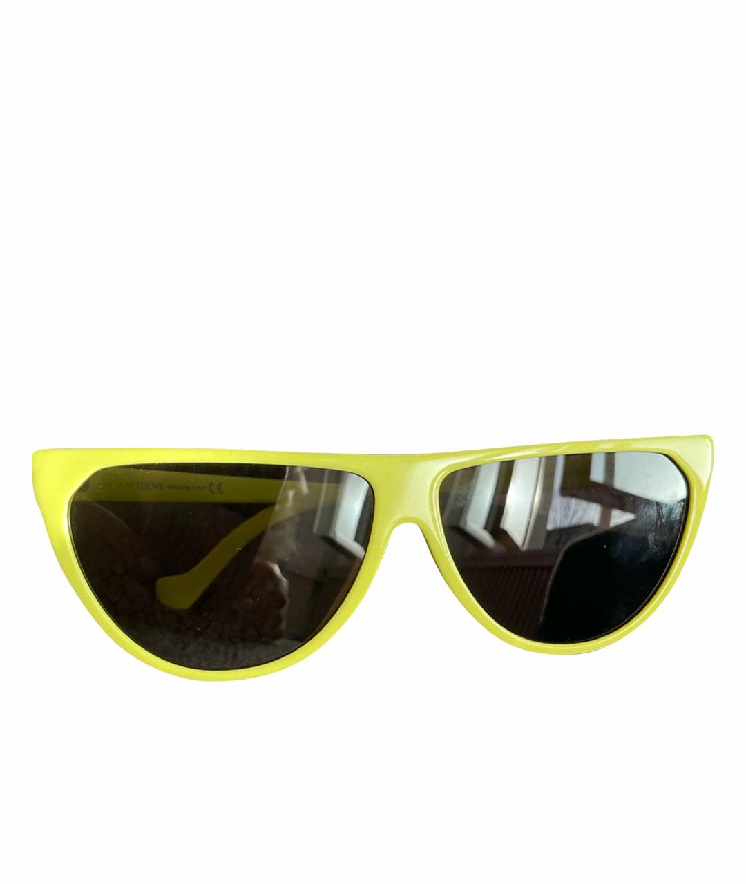 LOEWE Желтые пластиковые солнцезащитные очки, фото 1