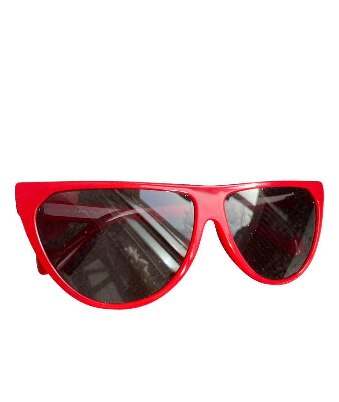 LOEWE Красные пластиковые солнцезащитные очки, фото 1