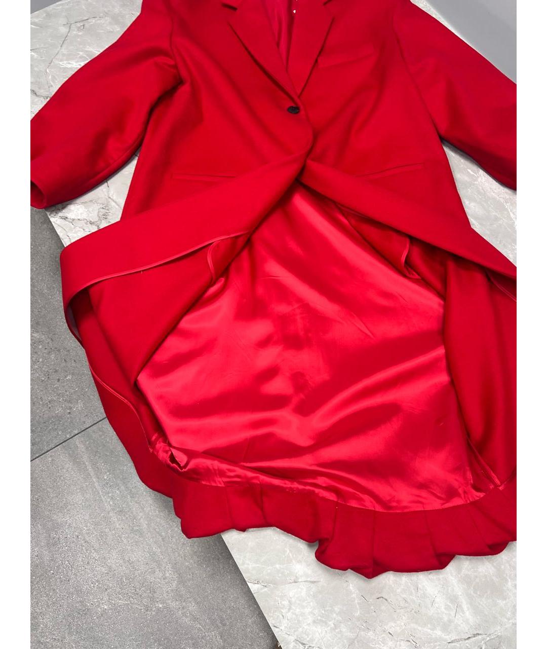 VALENTINO Красное шерстяное пальто, фото 5