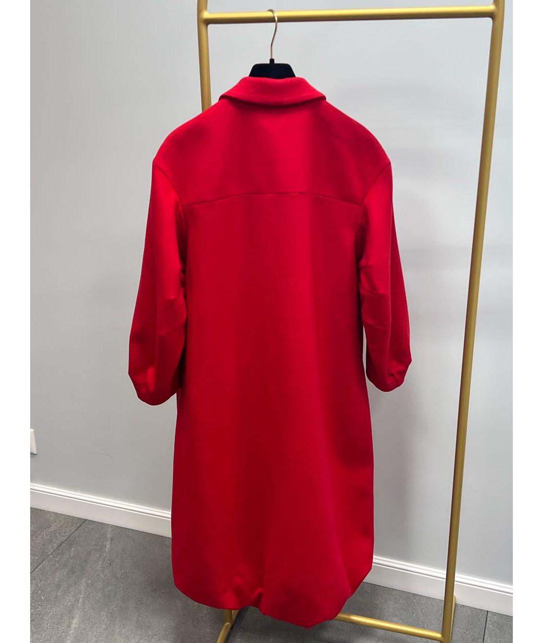 VALENTINO Красное шерстяное пальто, фото 2