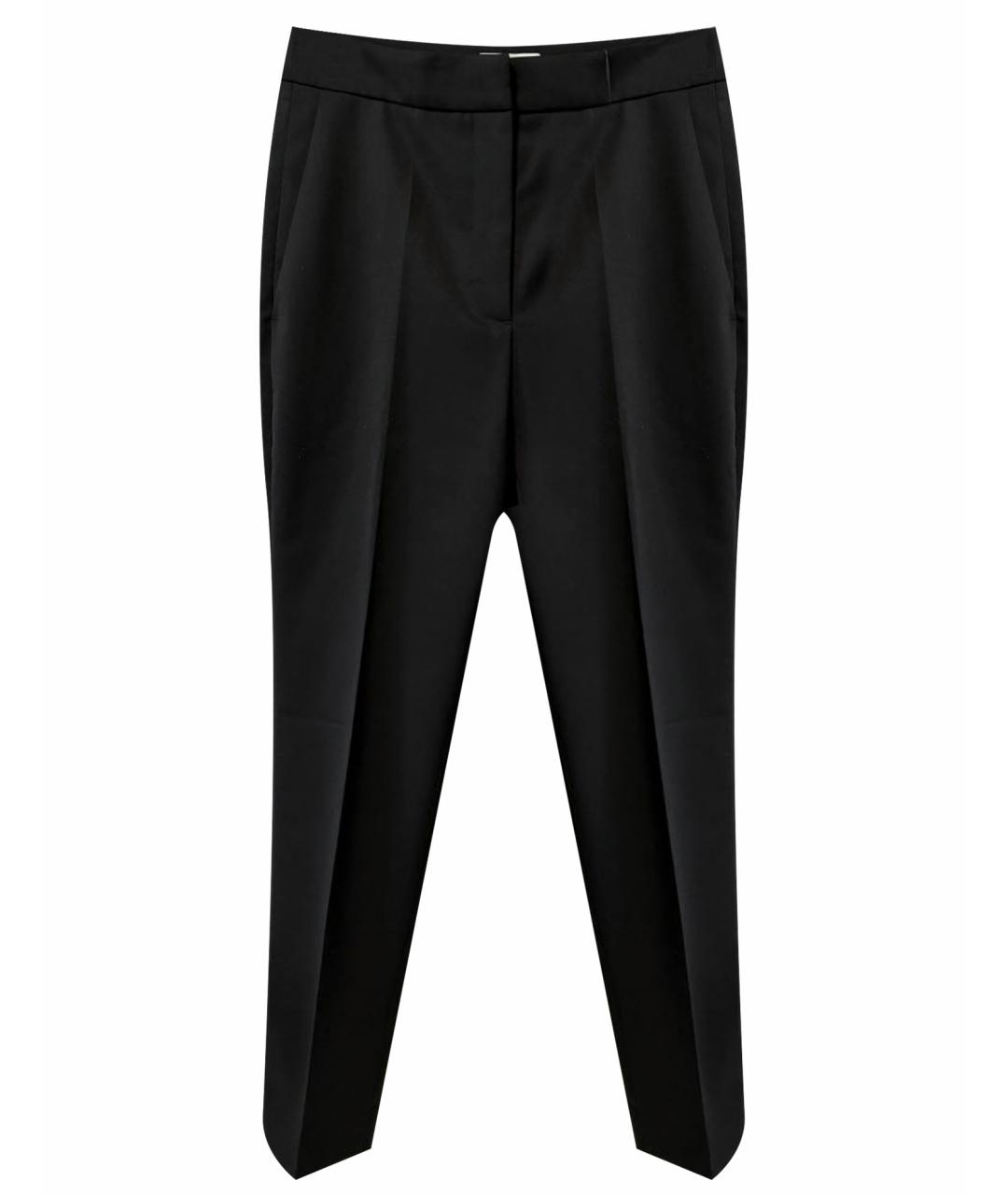 SANDRO Черные шерстяные брюки узкие, фото 1