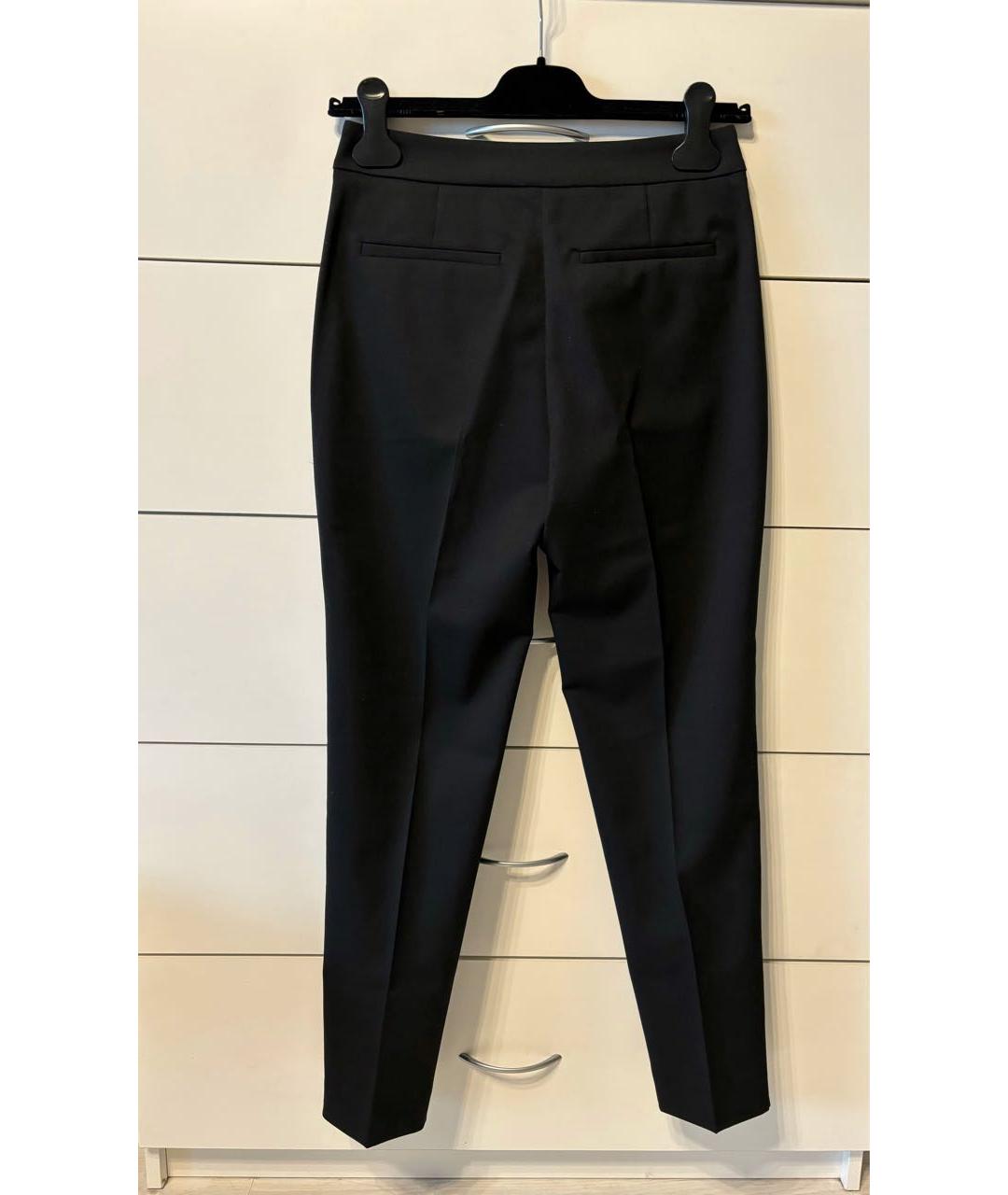 SANDRO Черные шерстяные брюки узкие, фото 2