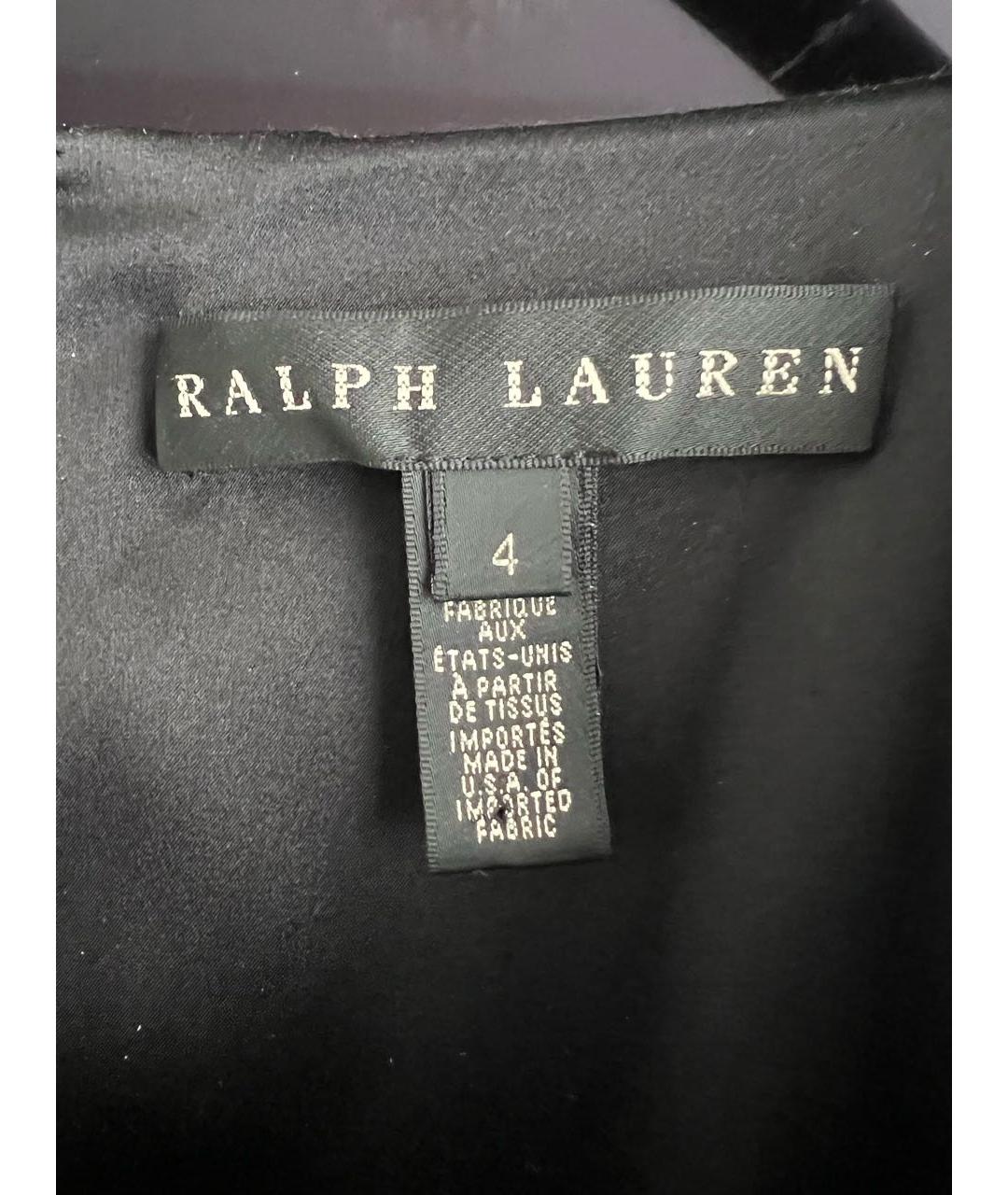 RALPH LAUREN Черное шерстяное платье, фото 4