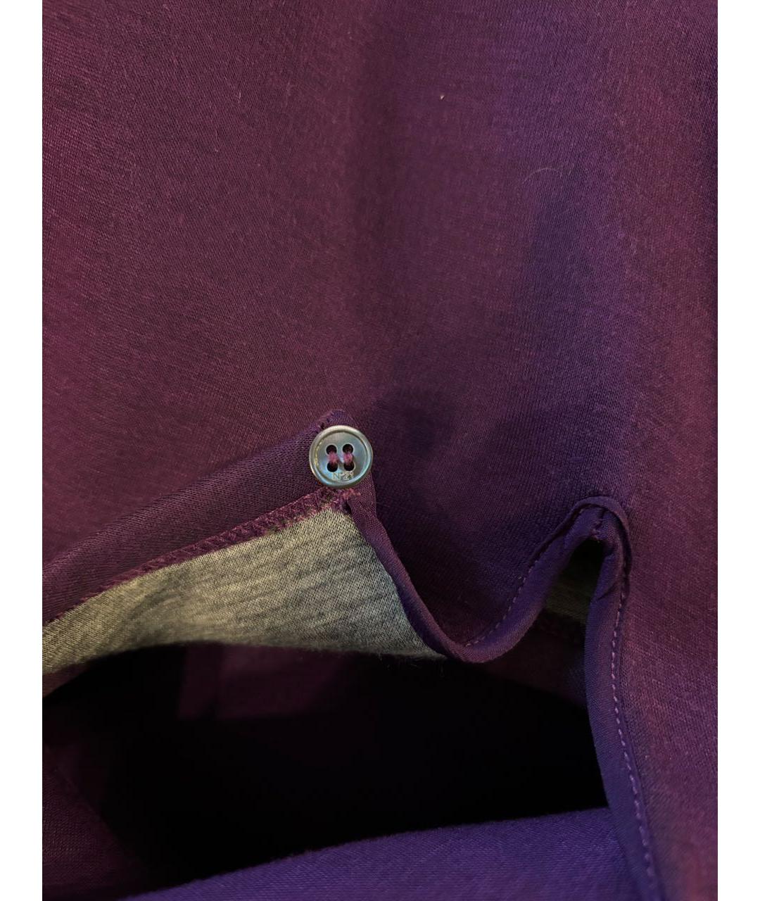 NO. 21 Фиолетовый хлопковый джемпер / свитер, фото 5