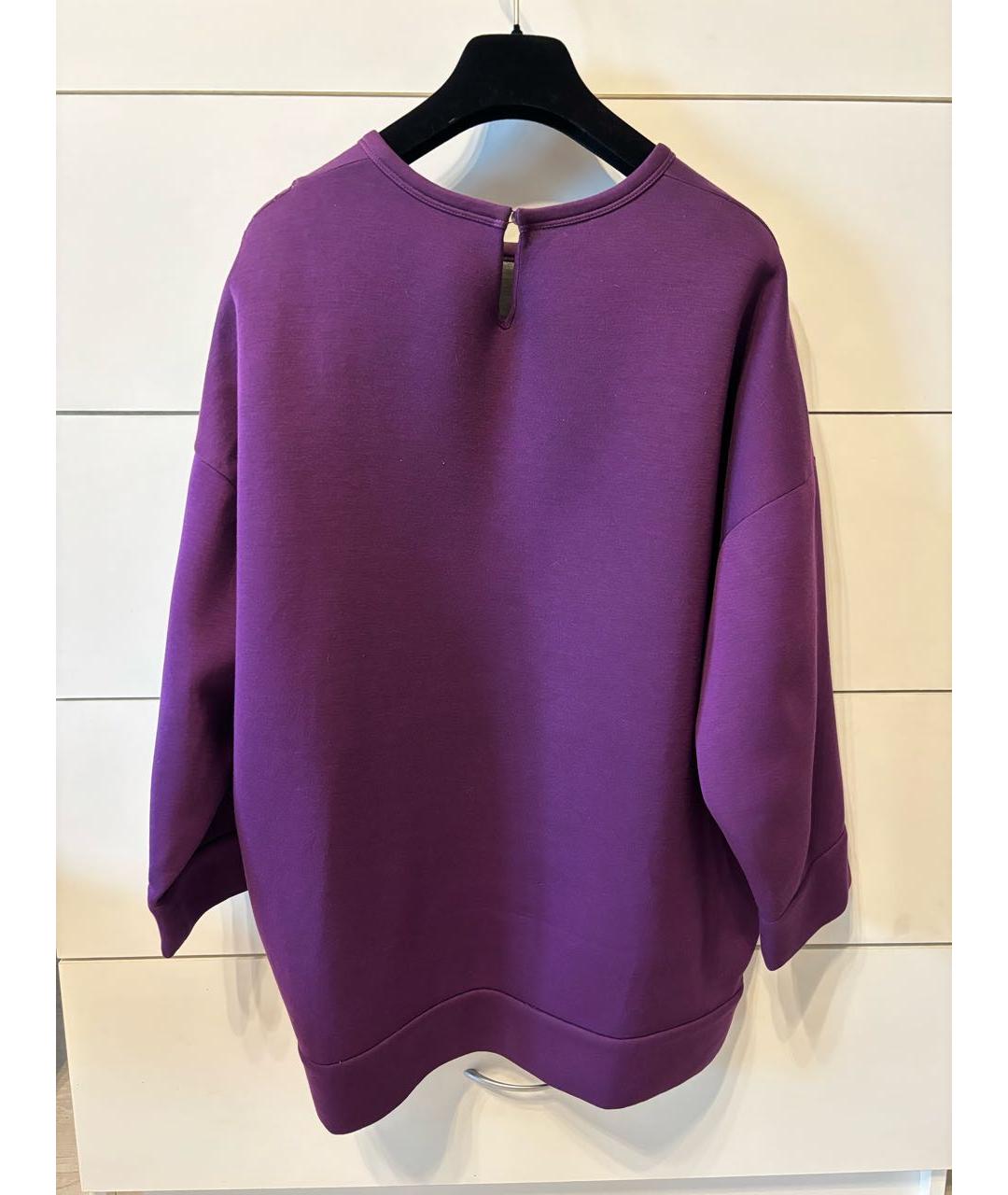 NO. 21 Фиолетовый хлопковый джемпер / свитер, фото 2