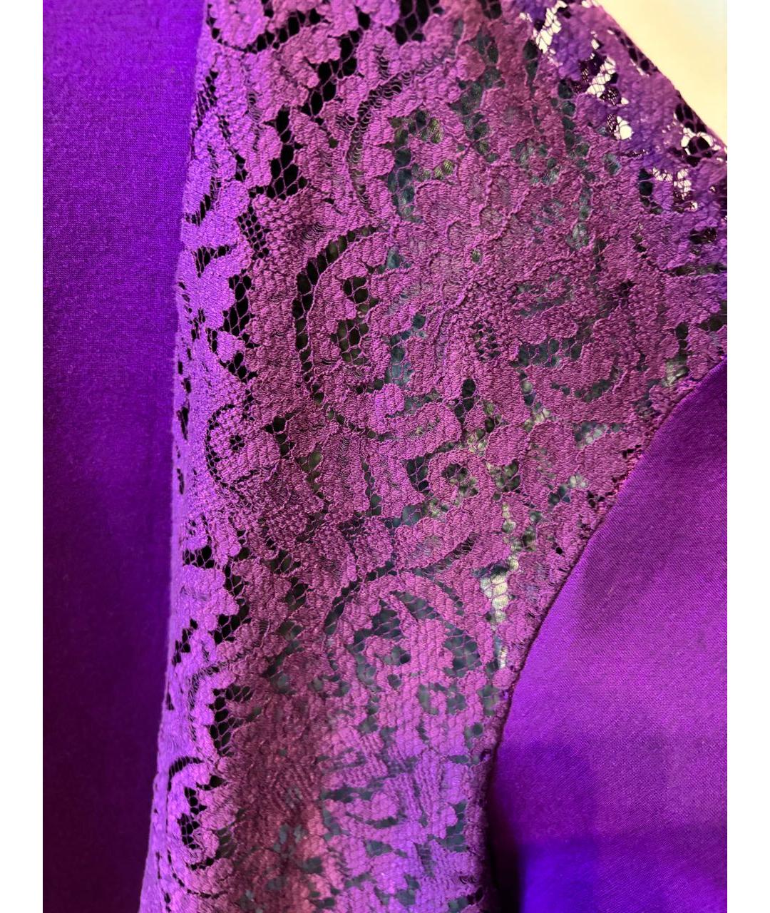 NO. 21 Фиолетовый хлопковый джемпер / свитер, фото 3