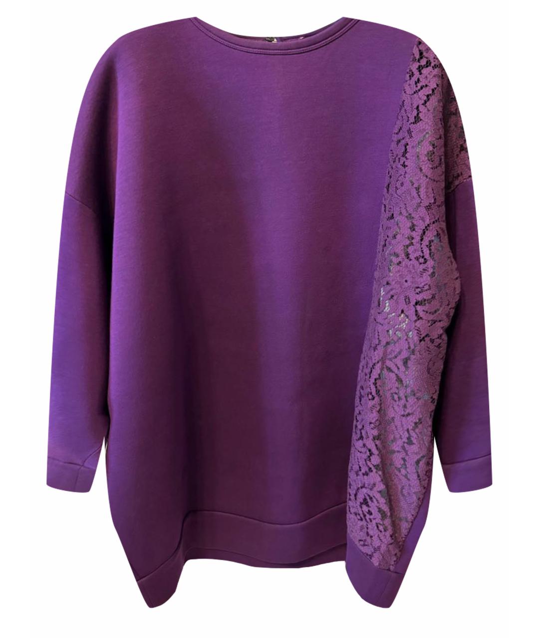 NO. 21 Фиолетовый хлопковый джемпер / свитер, фото 1