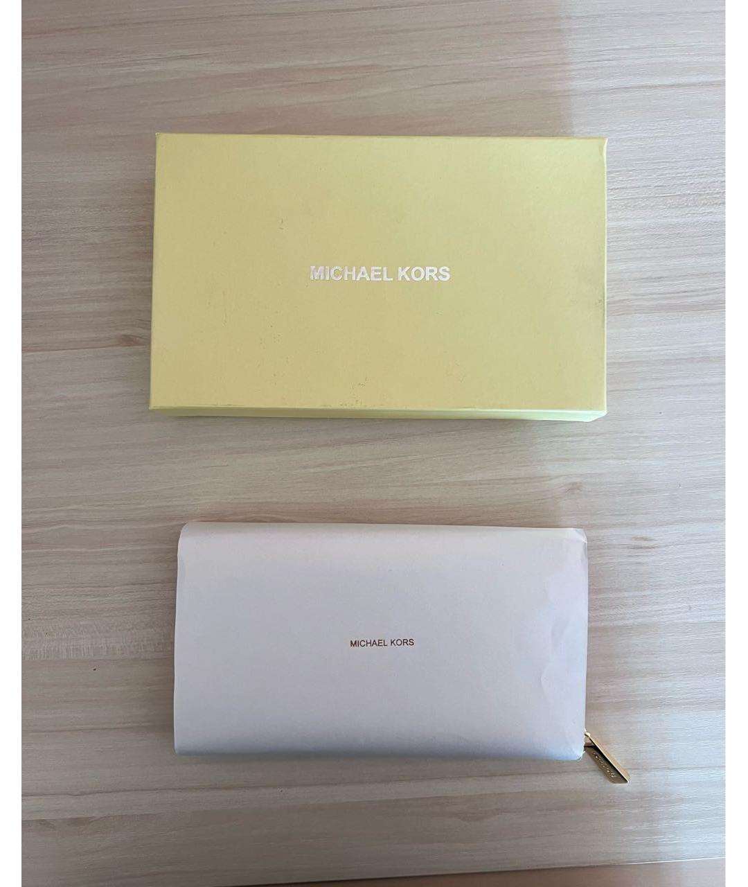 MICHAEL KORS Красный кожаный кошелек, фото 4