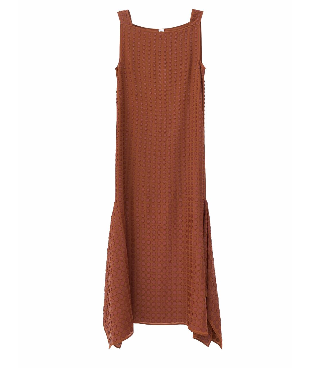 HERMES PRE-OWNED Коричневое шелковое повседневное платье, фото 1