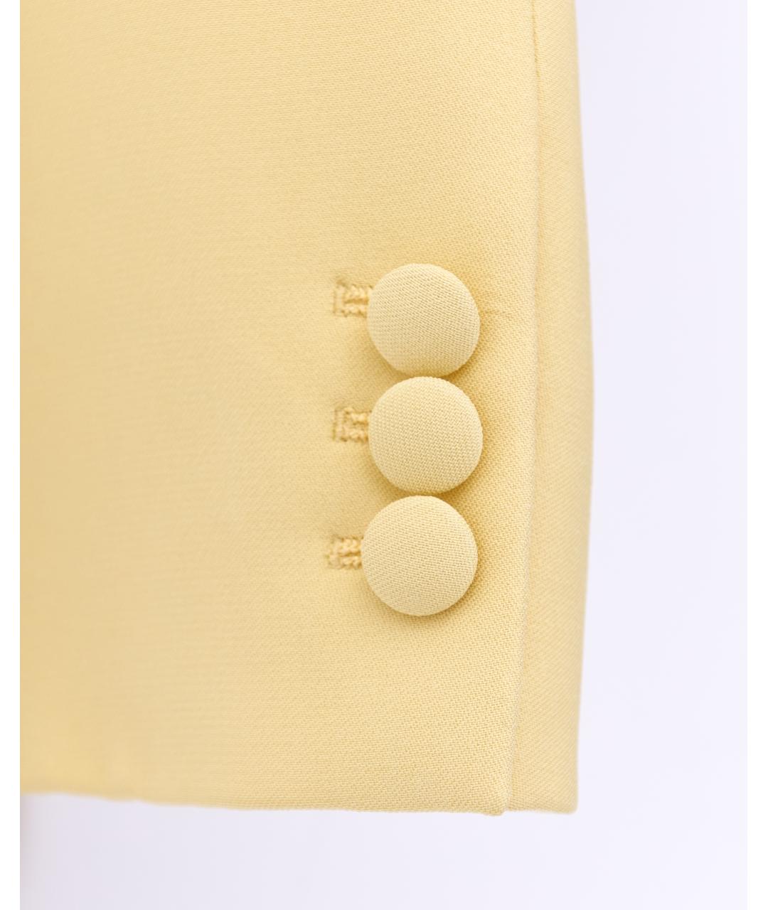 MIU MIU Желтый вискозный жакет/пиджак, фото 6