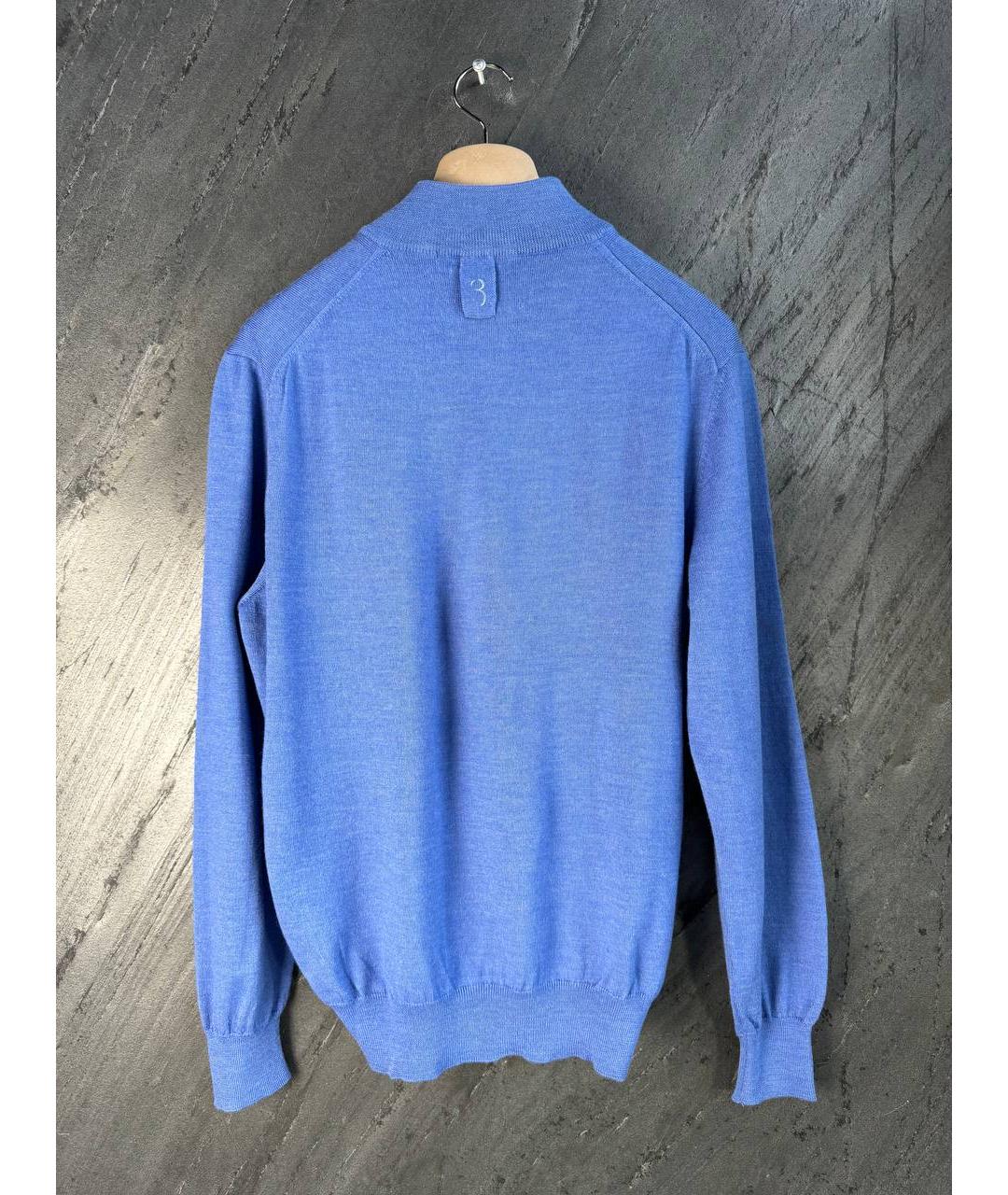 BILLIONAIRE Синий шерстяной джемпер / свитер, фото 2
