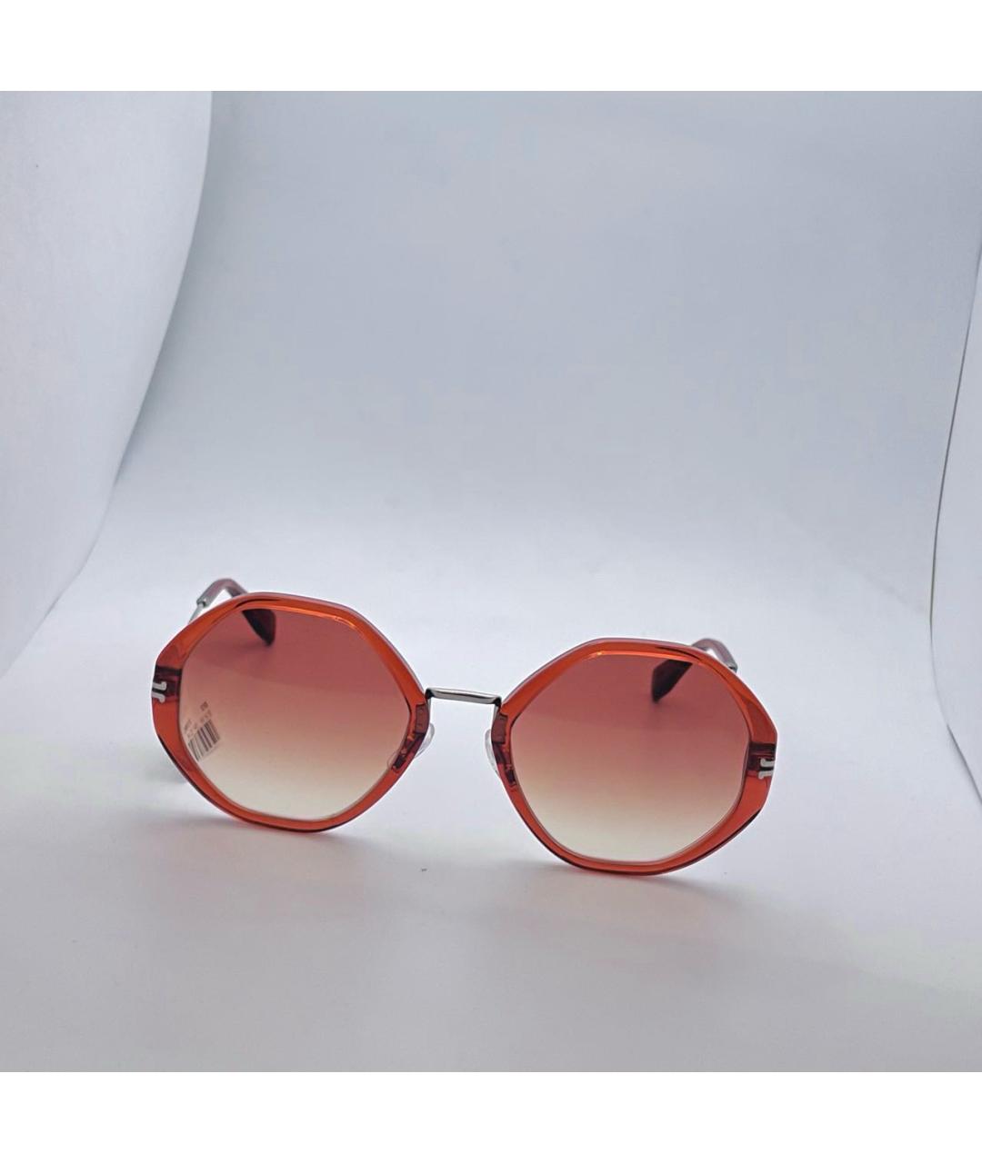 MARC JACOBS Оранжевое пластиковые солнцезащитные очки, фото 5