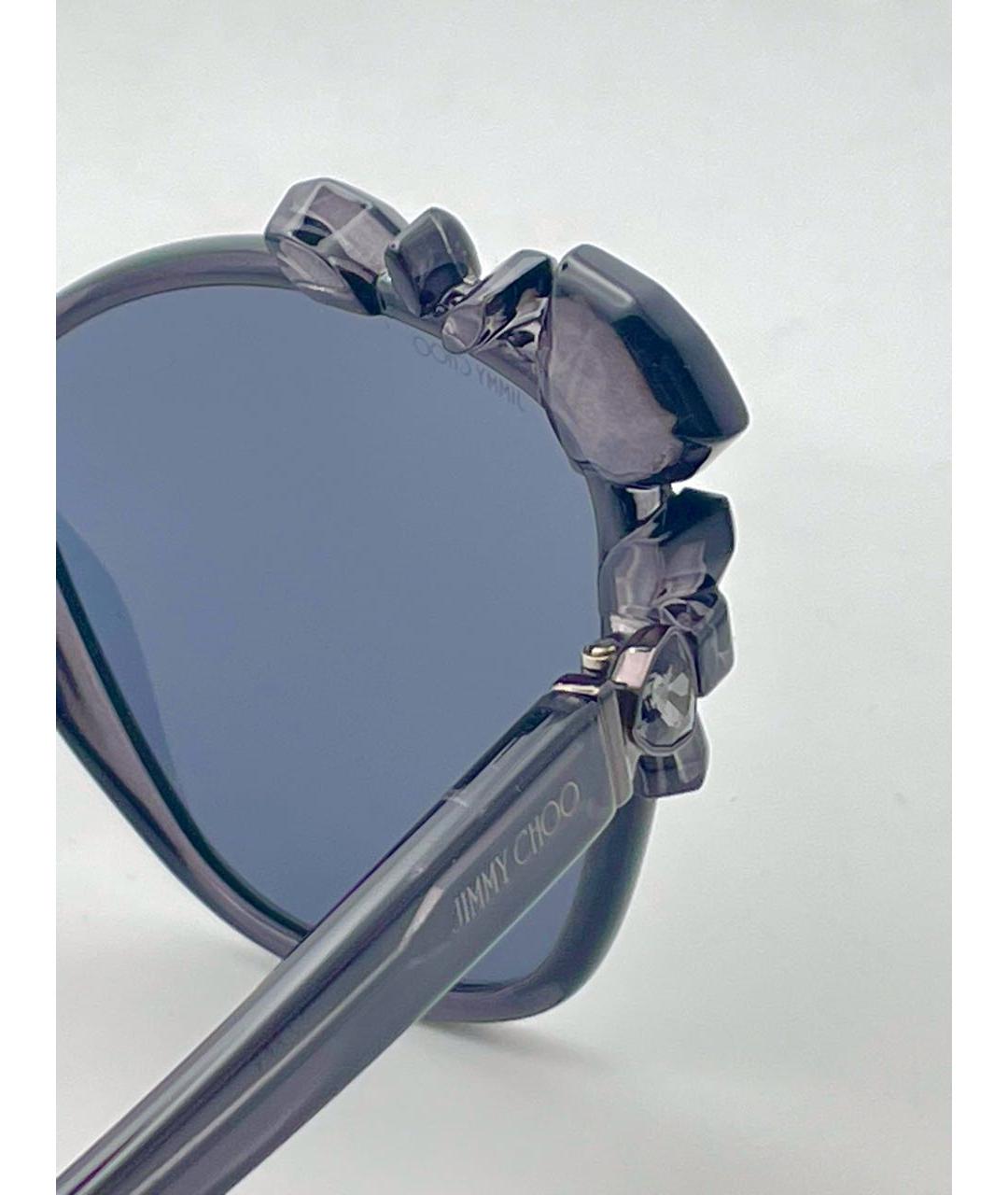 JIMMY CHOO Черные пластиковые солнцезащитные очки, фото 5