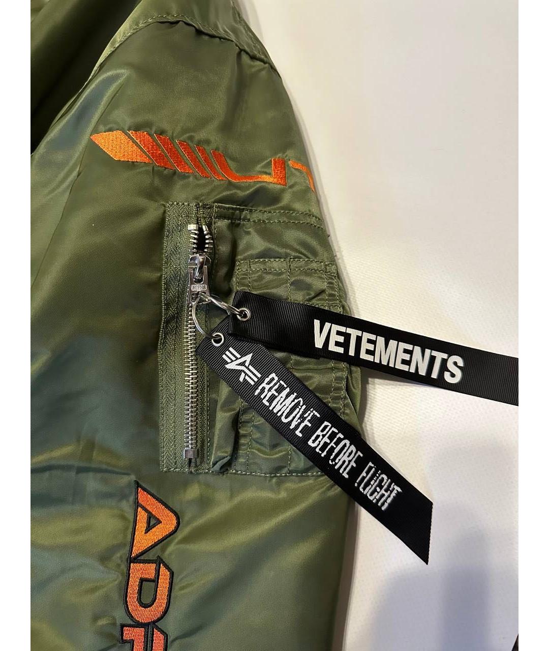 VETEMENTS Хаки куртка, фото 5