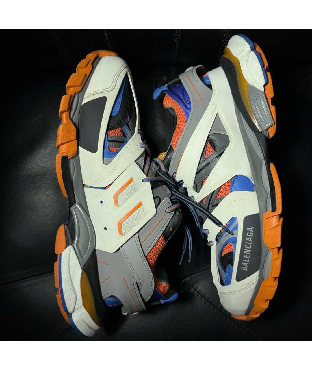 BALENCIAGA Белые текстильные низкие кроссовки / кеды, фото 5