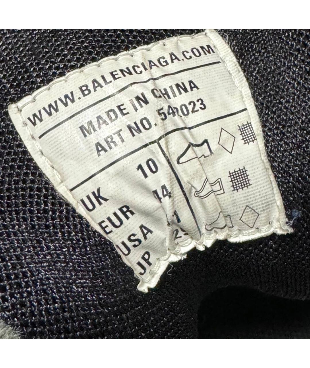 BALENCIAGA Белые текстильные низкие кроссовки / кеды, фото 6