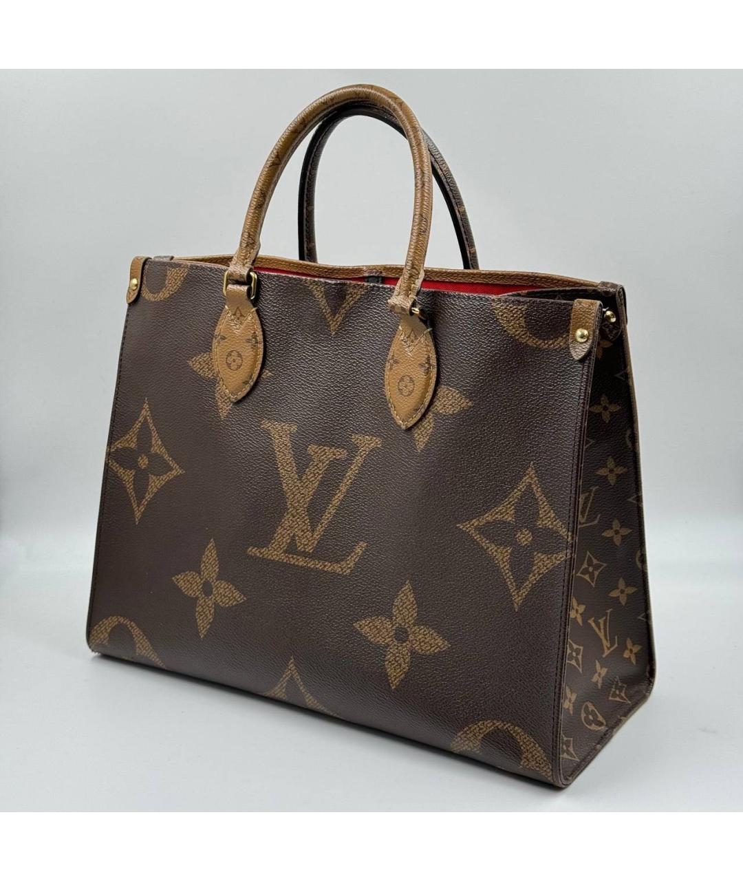 LOUIS VUITTON Коричневая сумка тоут, фото 4