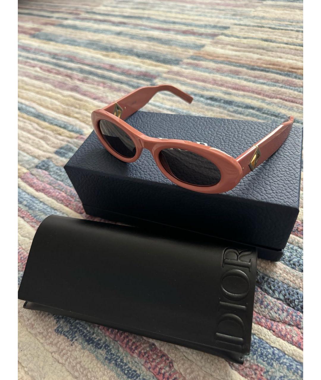 CHRISTIAN DIOR PRE-OWNED Розовые пластиковые солнцезащитные очки, фото 2