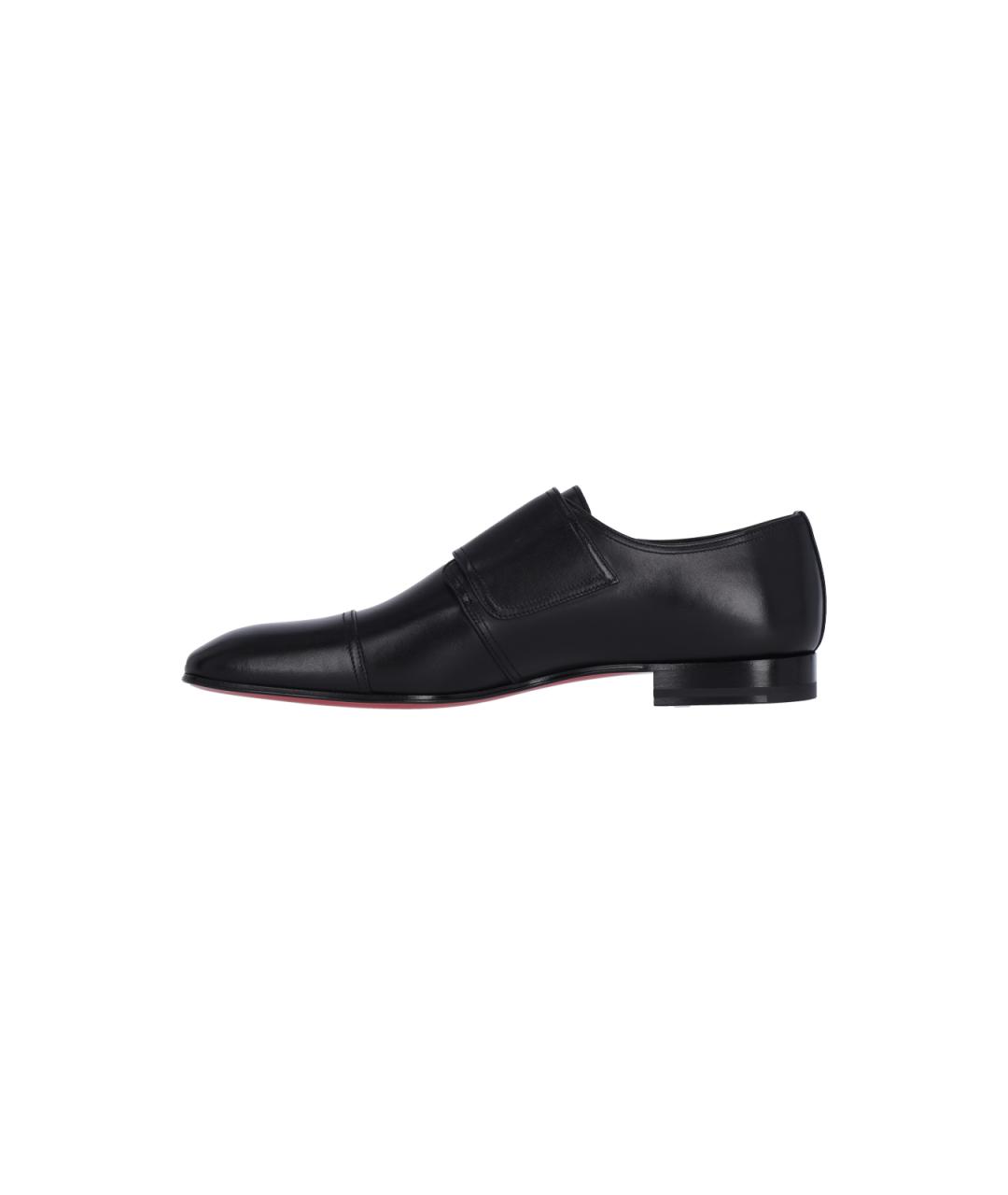 CHRISTIAN LOUBOUTIN Черные кожаные туфли, фото 3