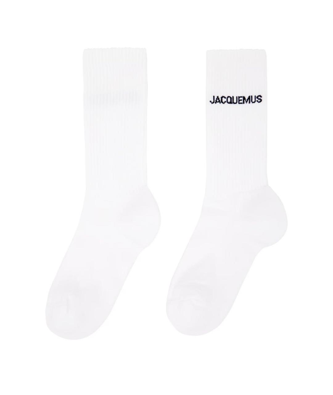 JACQUEMUS Белые носки, чулки и колготы, фото 2