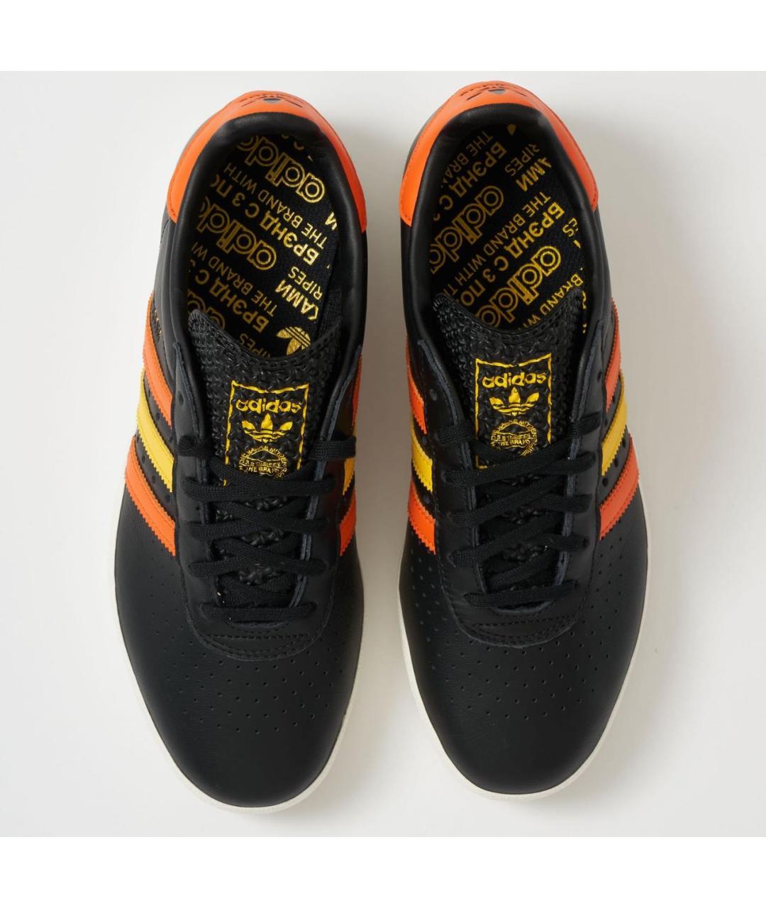 ADIDAS Черные кожаные низкие кроссовки / кеды, фото 4