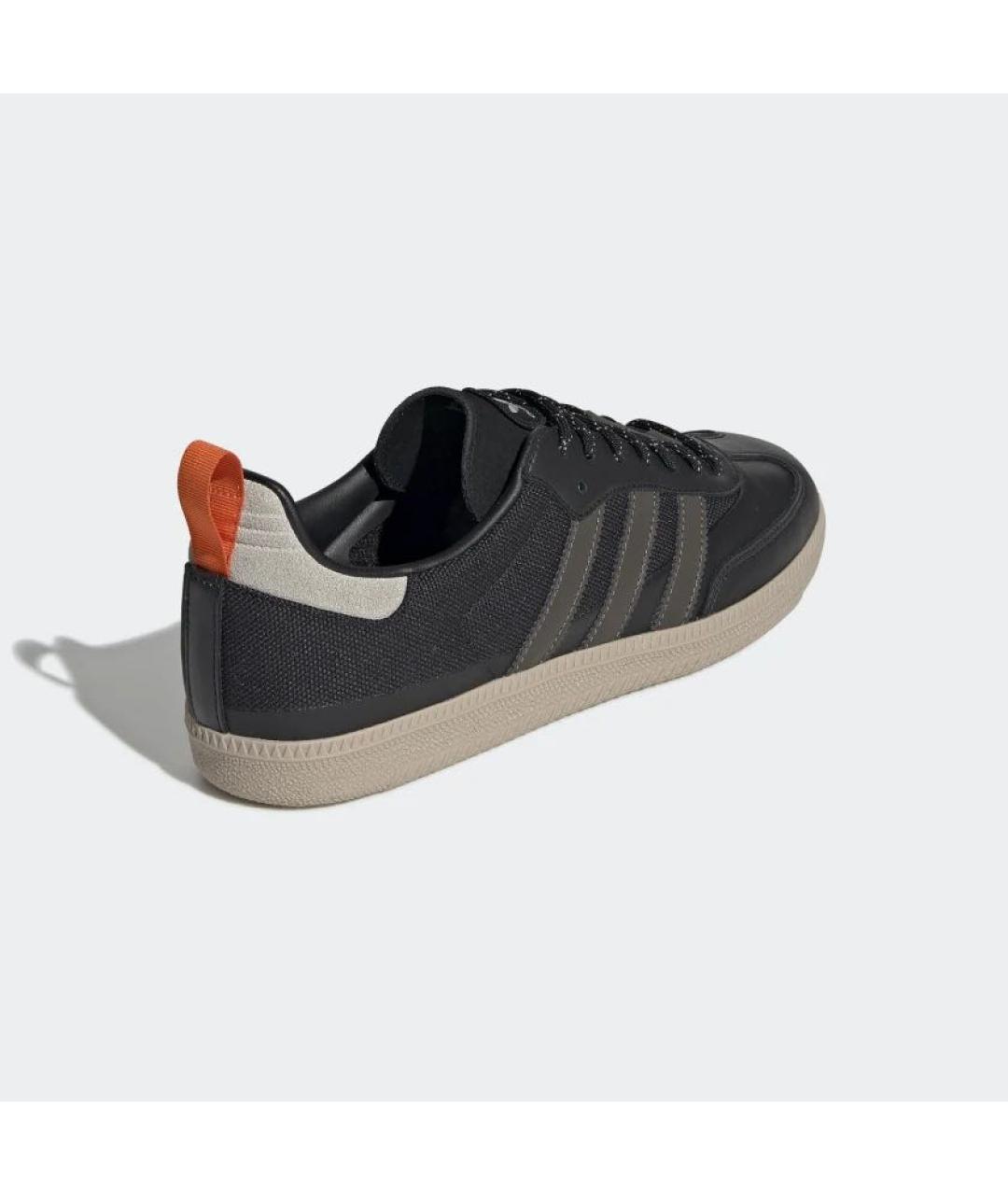 ADIDAS Черные кожаные низкие кроссовки / кеды, фото 2