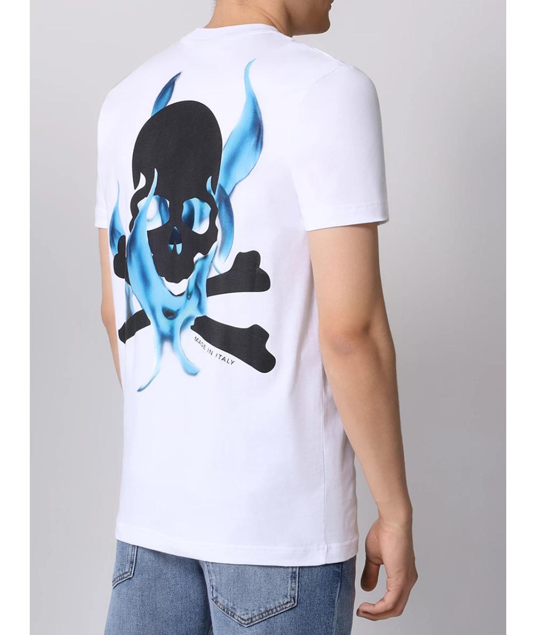 PHILIPP PLEIN Белое поло с длинным рукавом, фото 3