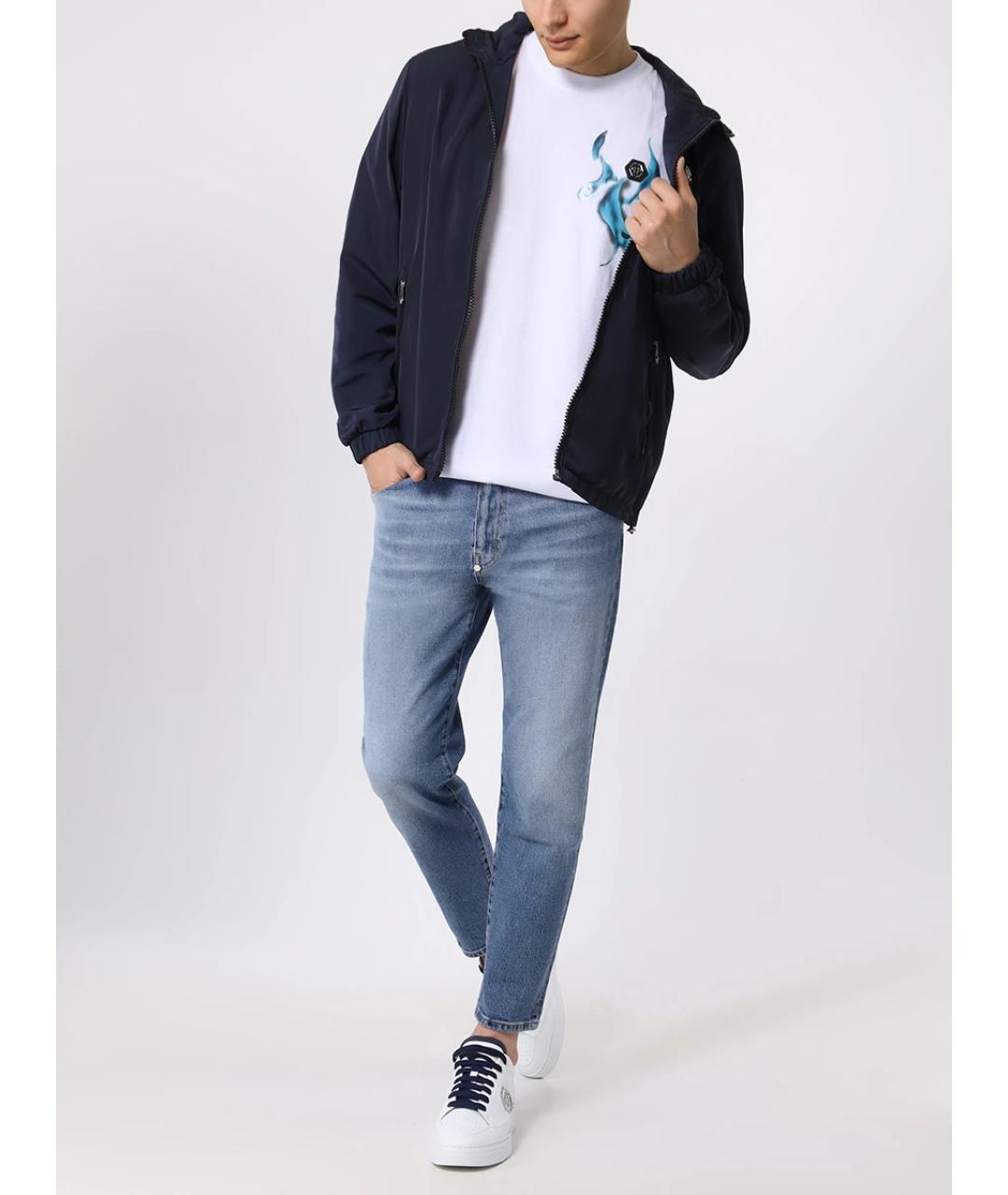 PHILIPP PLEIN Белое поло с длинным рукавом, фото 2