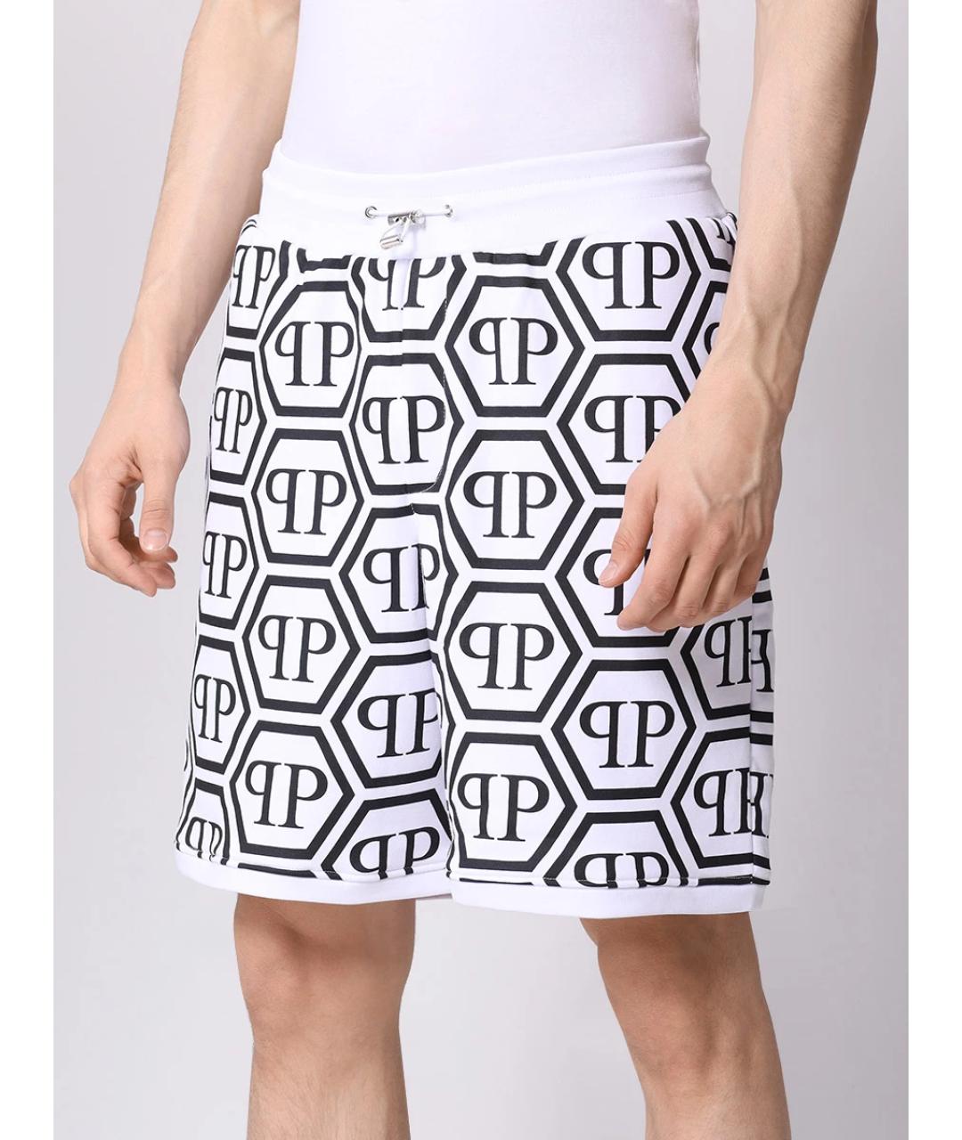 PHILIPP PLEIN Белые шорты, фото 4