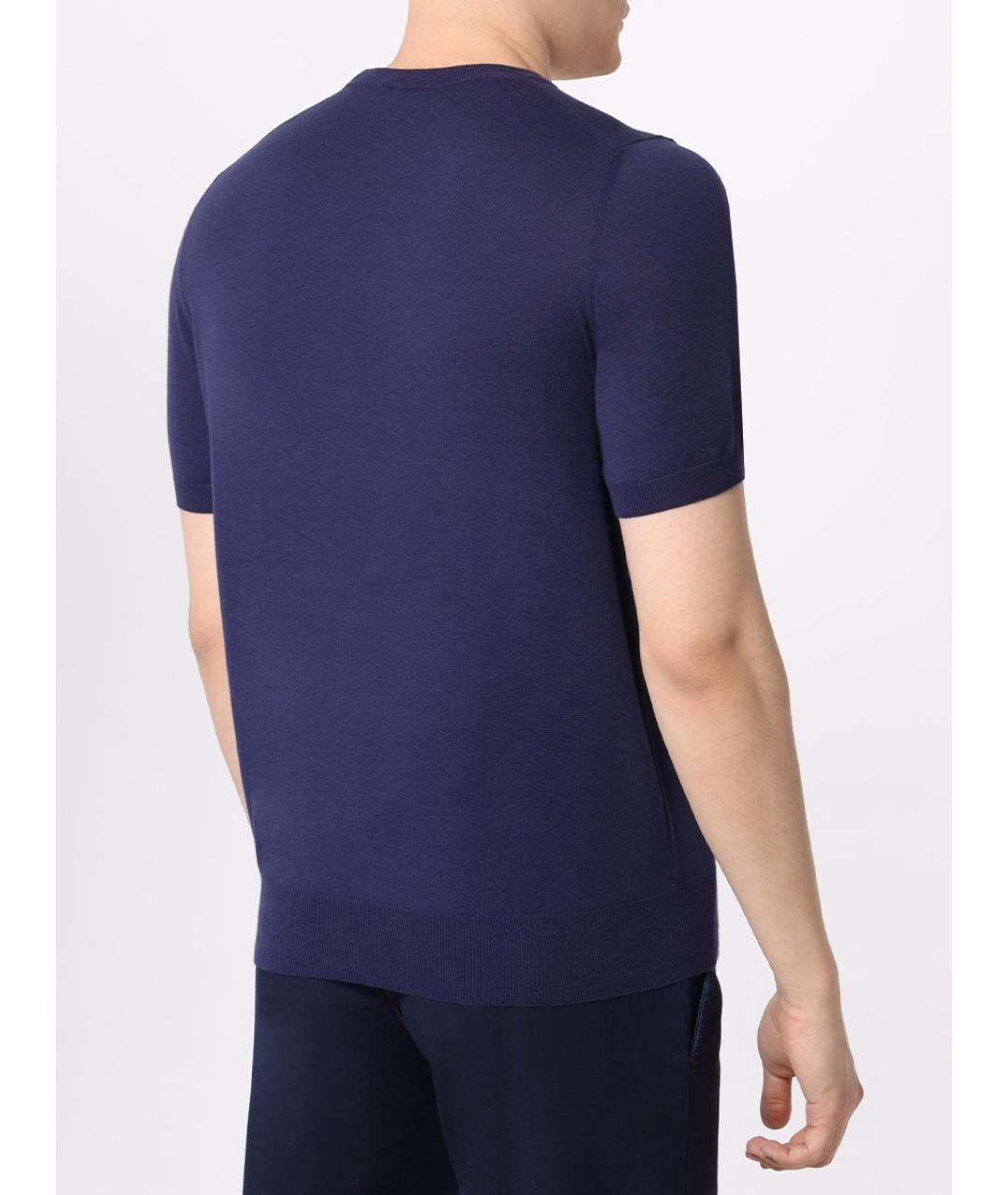 CANALI Синяя футболка, фото 2
