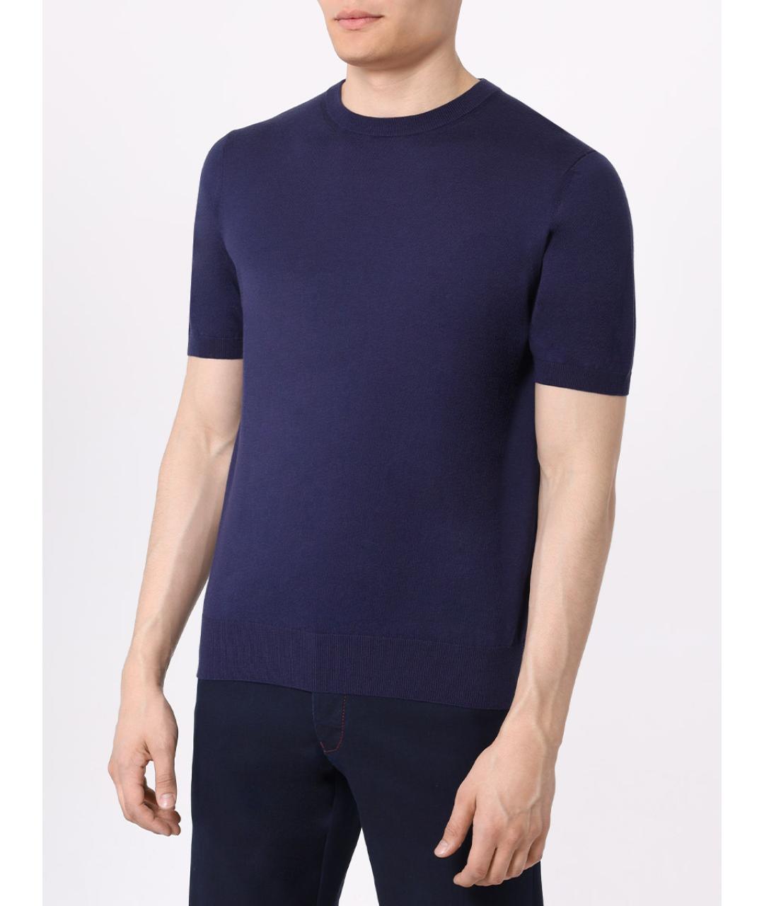 CANALI Синяя футболка, фото 5