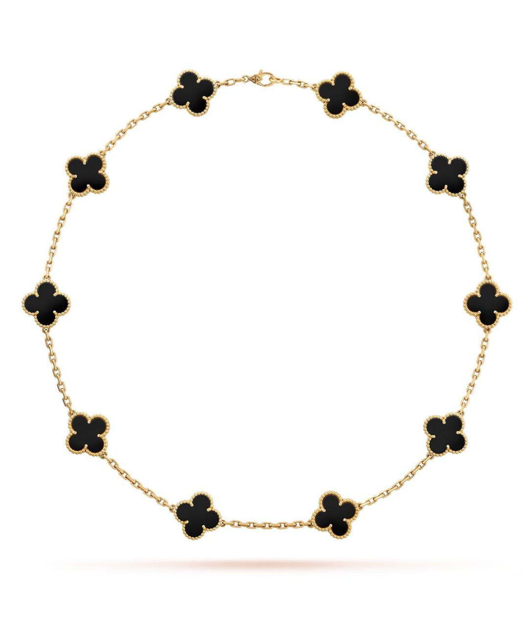 VAN CLEEF & ARPELS Черное колье из желтого золота, фото 4