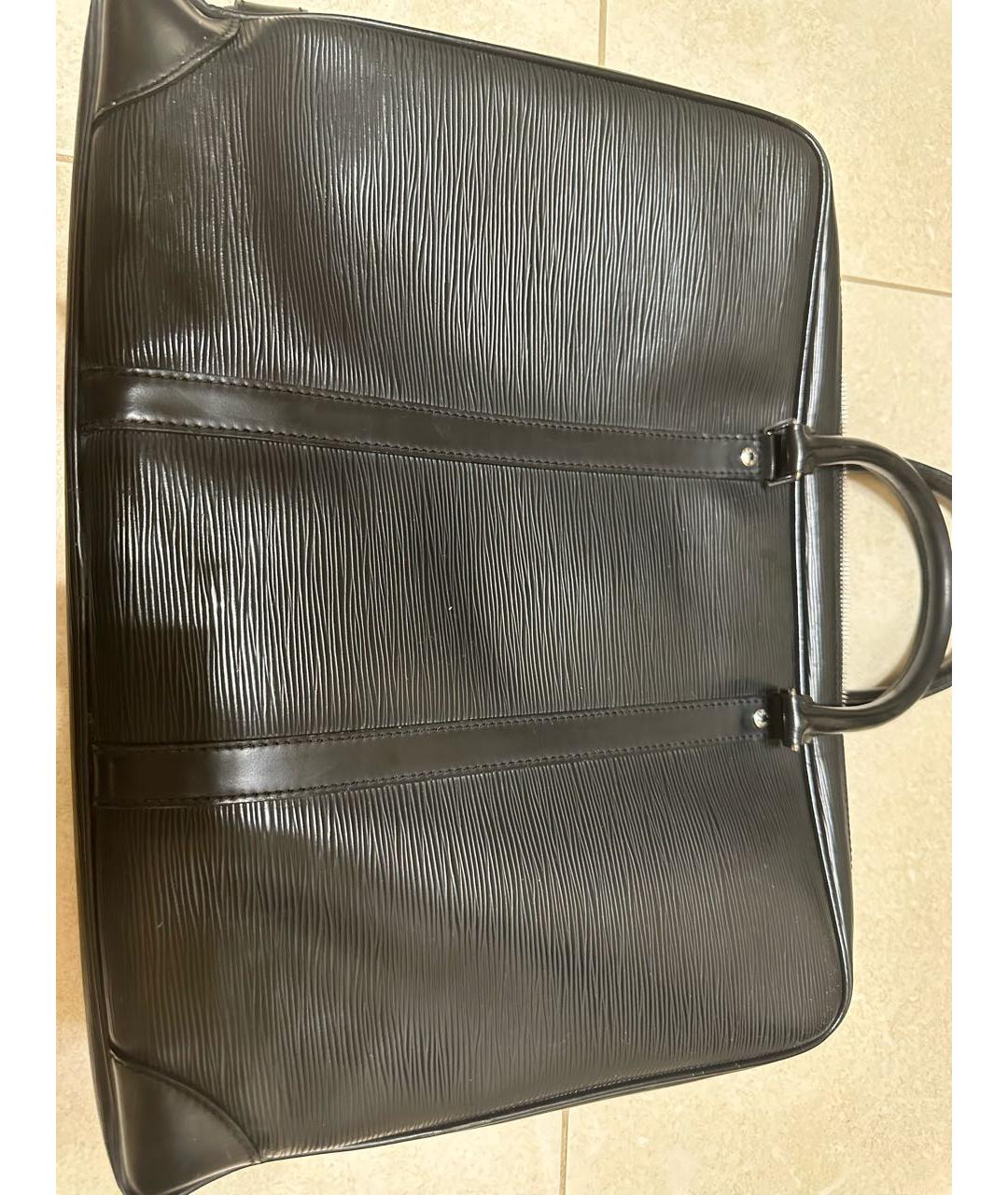 LOUIS VUITTON PRE-OWNED Черный кожаный портфель, фото 11