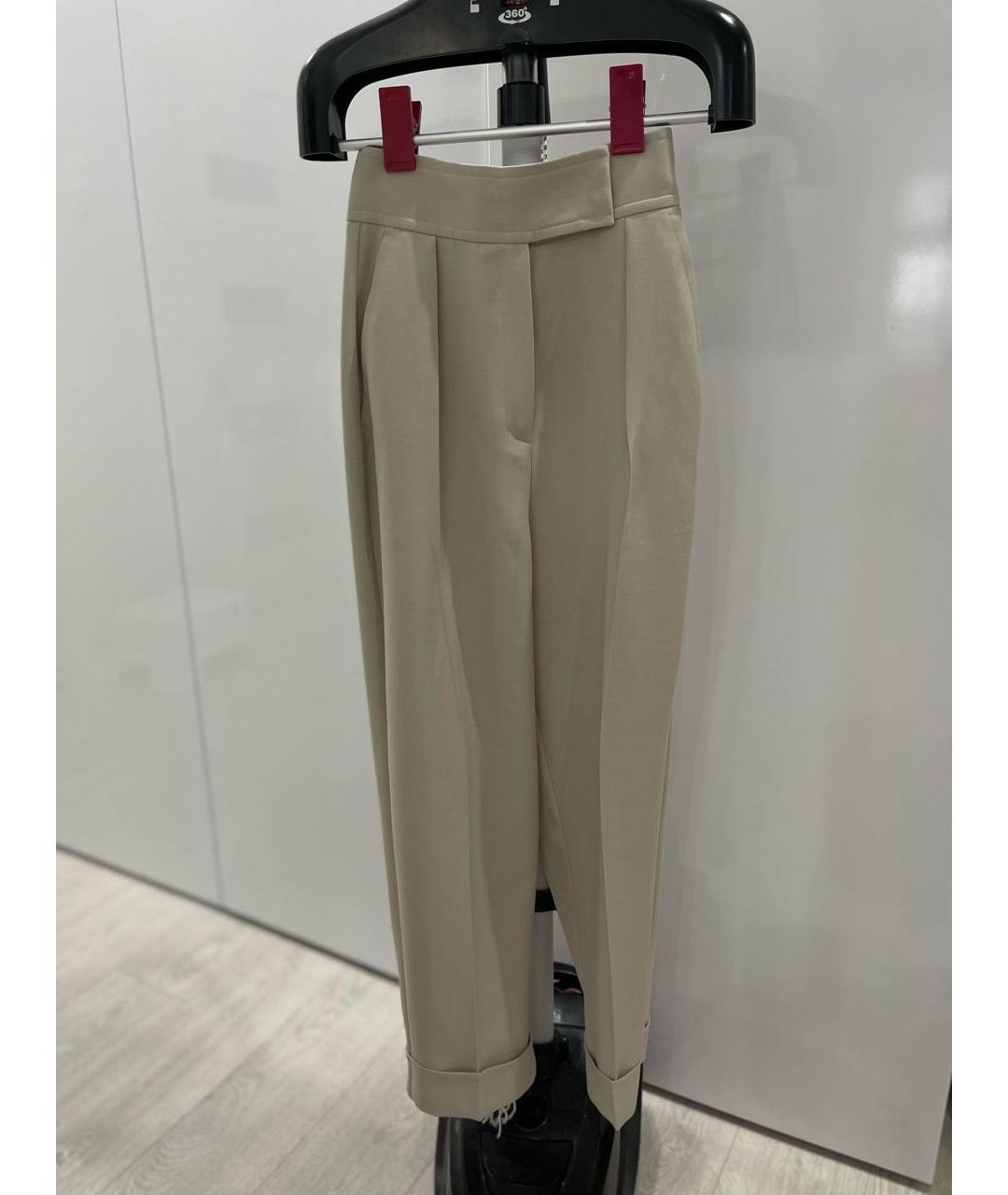 12 STOREEZ Бежевые полиэстеровые брюки широкие, фото 5