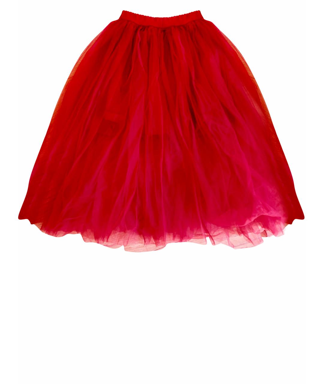 MONNALISA Бордовая полиэстеровая юбка, фото 1