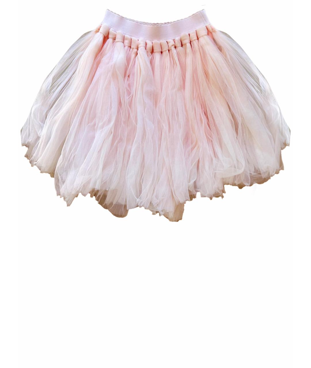 MONNALISA Розовая полиэстеровая юбка, фото 1