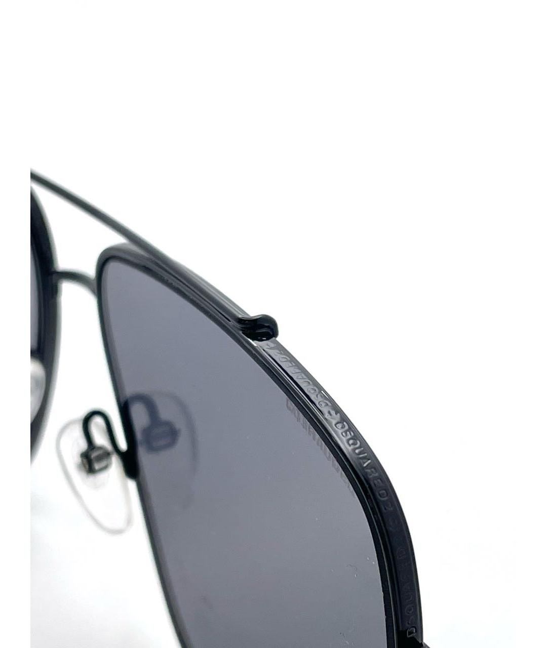 DSQUARED2 Черные металлические солнцезащитные очки, фото 6
