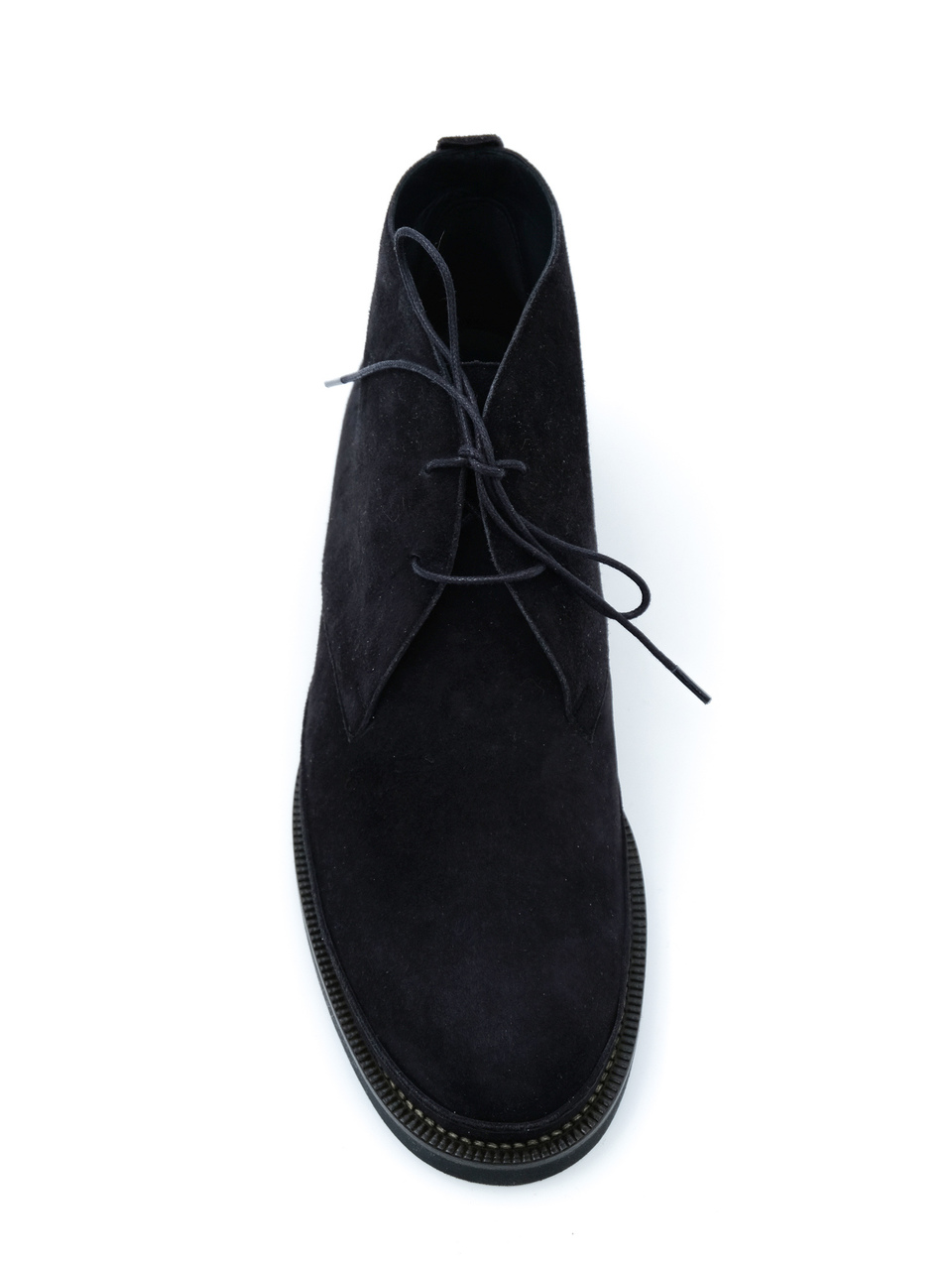 LORO PIANA Черные замшевые ботинки, фото 4