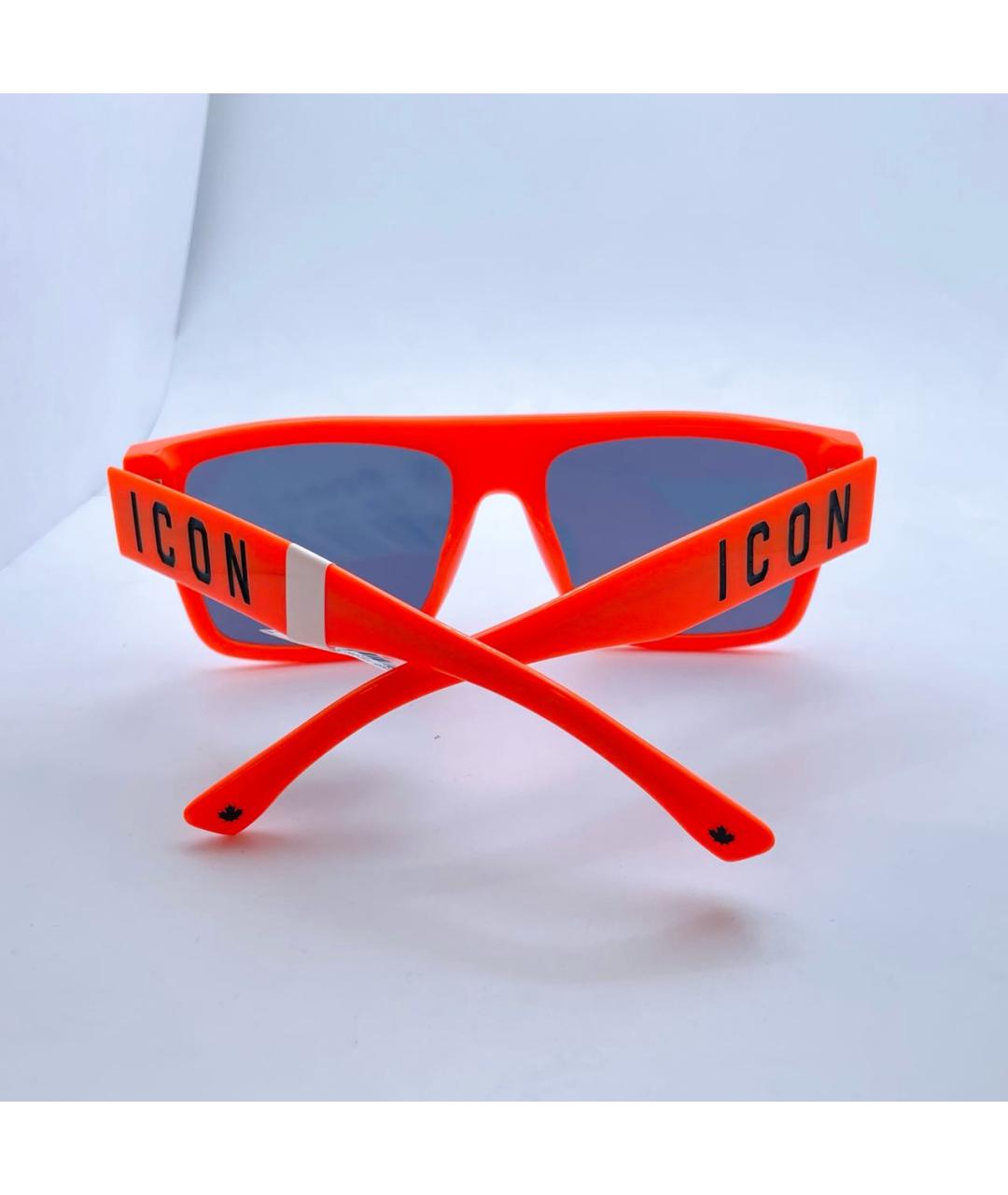 DSQUARED2 Оранжевое пластиковые солнцезащитные очки, фото 2