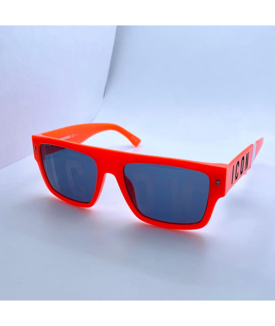 DSQUARED2 Оранжевое пластиковые солнцезащитные очки, фото 6