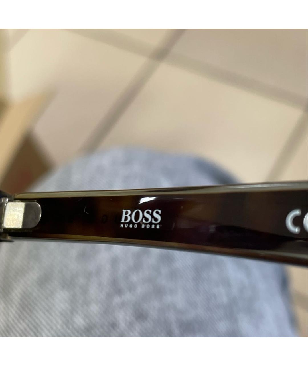 HUGO BOSS Черные пластиковые солнцезащитные очки, фото 4