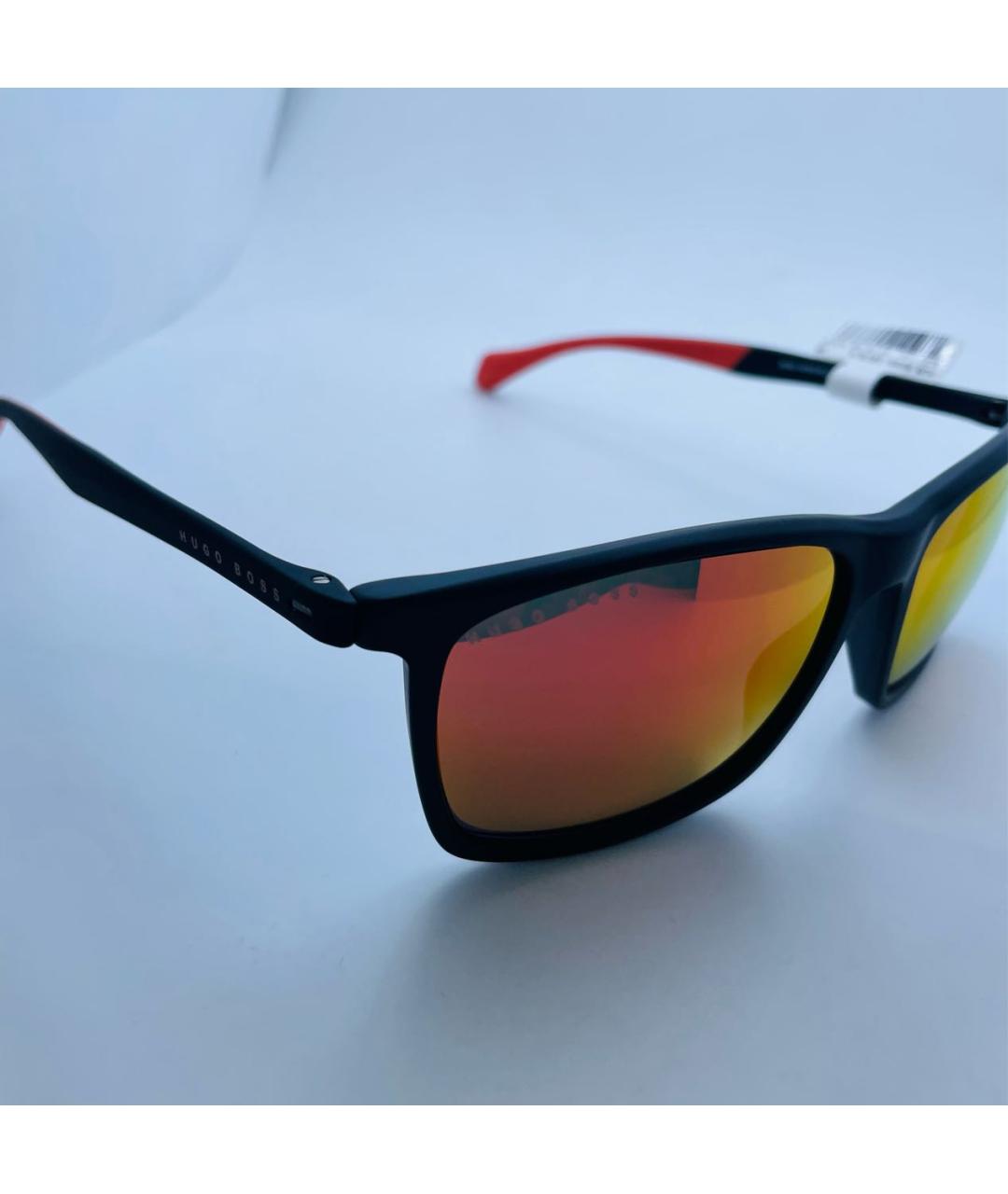 HUGO BOSS Оранжевое пластиковые солнцезащитные очки, фото 3