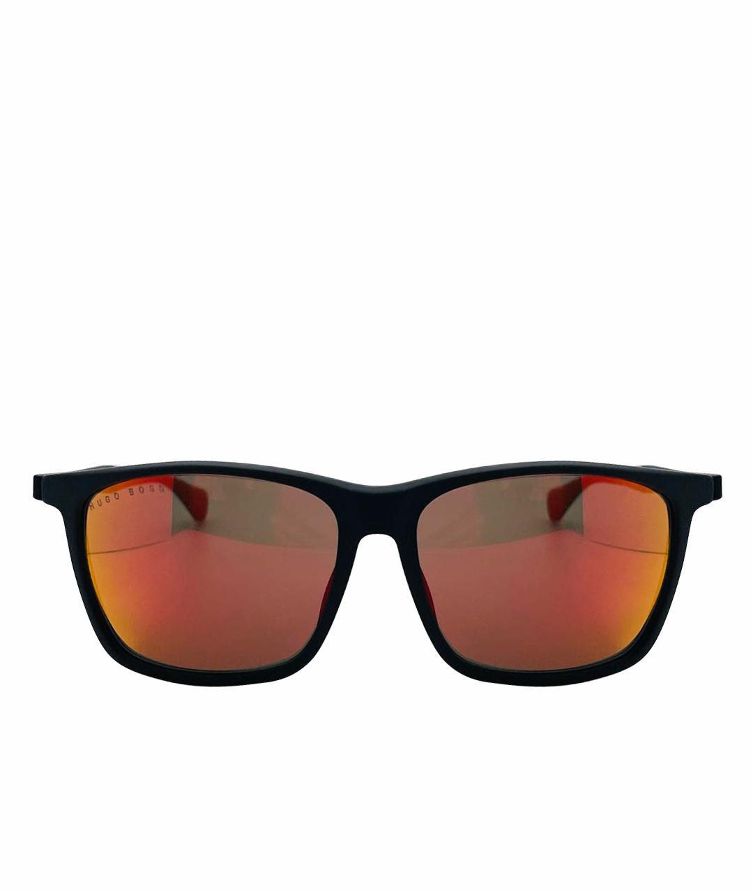 HUGO BOSS Оранжевое пластиковые солнцезащитные очки, фото 1