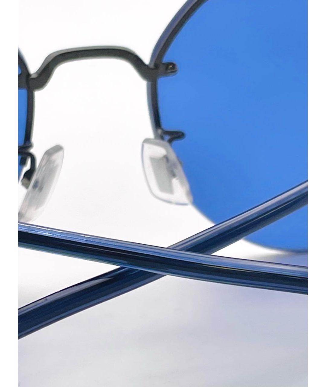 HUGO BOSS Синие металлические солнцезащитные очки, фото 5