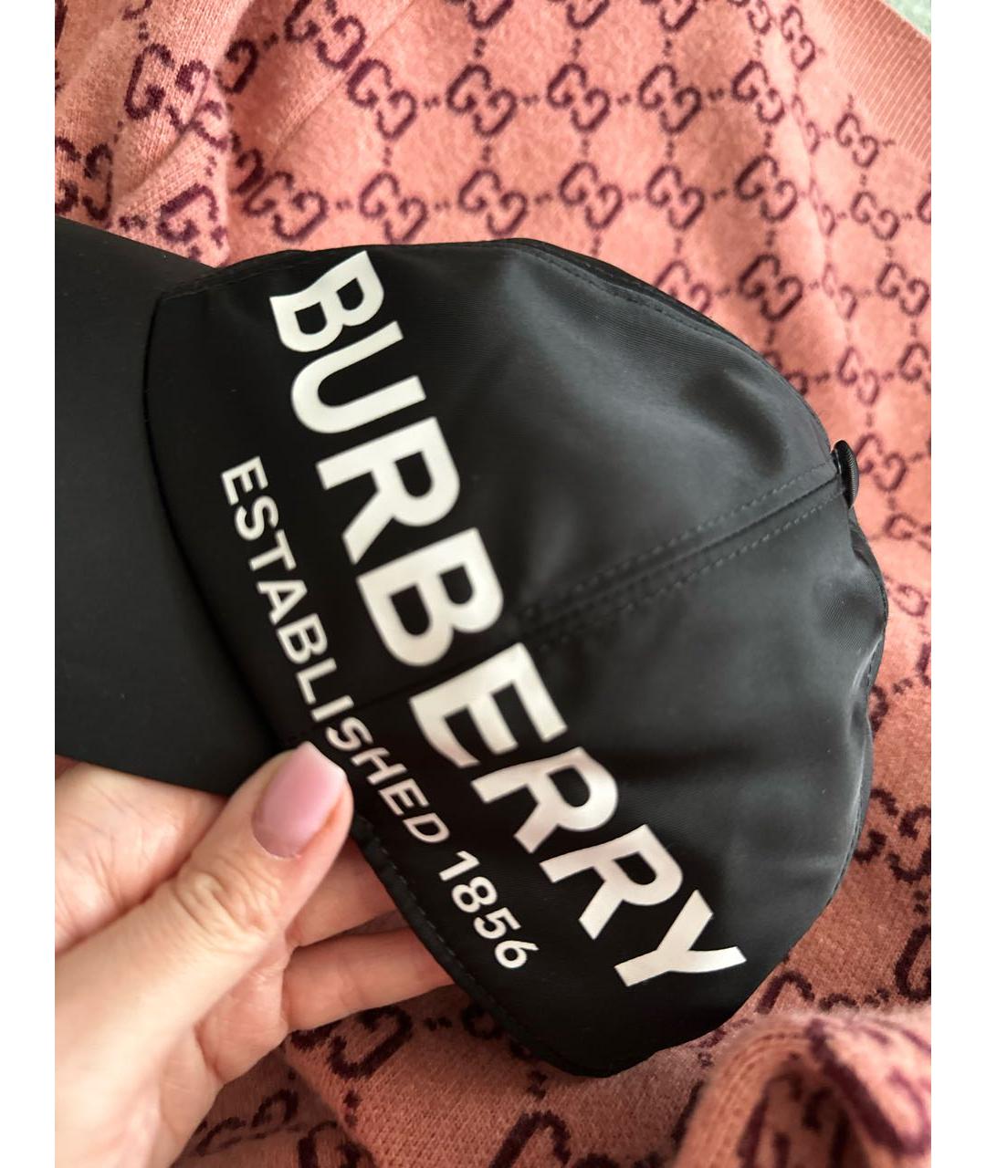 BURBERRY Черная кепка, фото 4