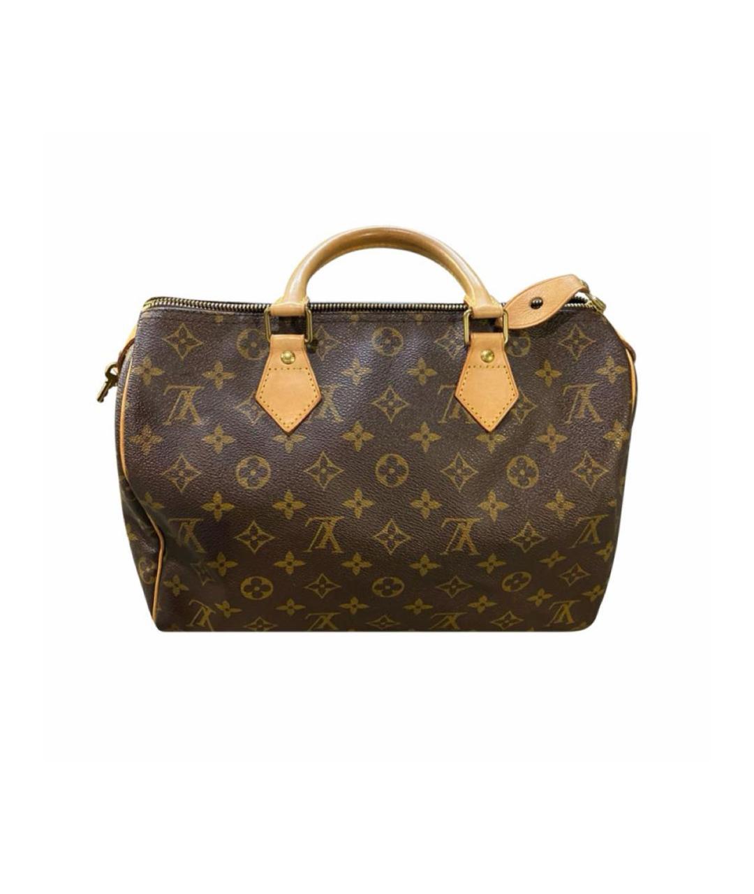 LOUIS VUITTON PRE-OWNED Коричневая сумка с короткими ручками, фото 1