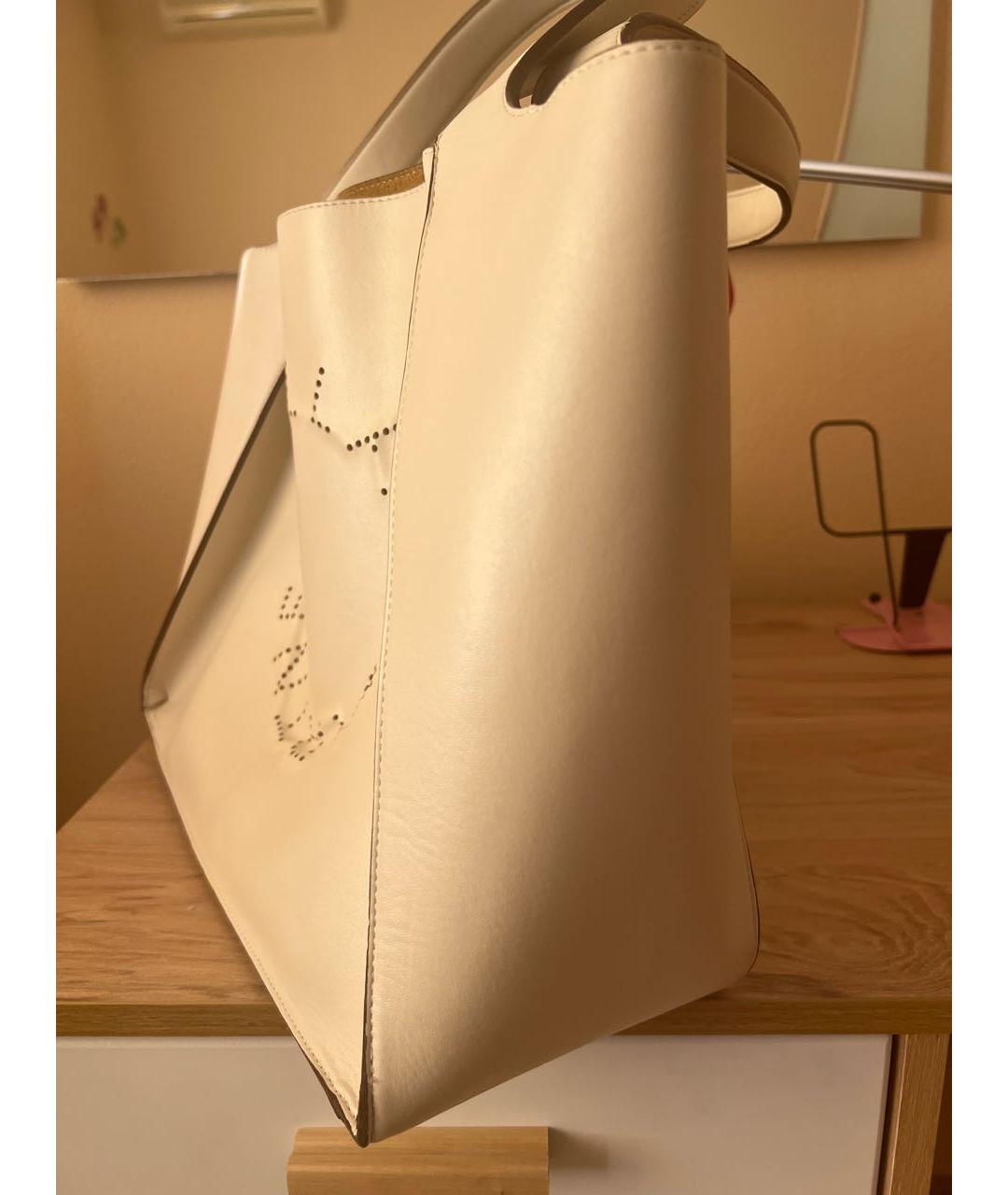 STELLA MCCARTNEY Бежевая сумка тоут из искусственной кожи, фото 4