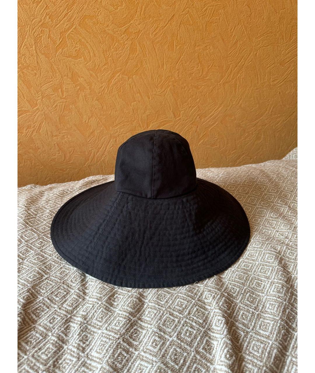 ROBERTO CAVALLI Черная хлопковая шляпа, фото 4