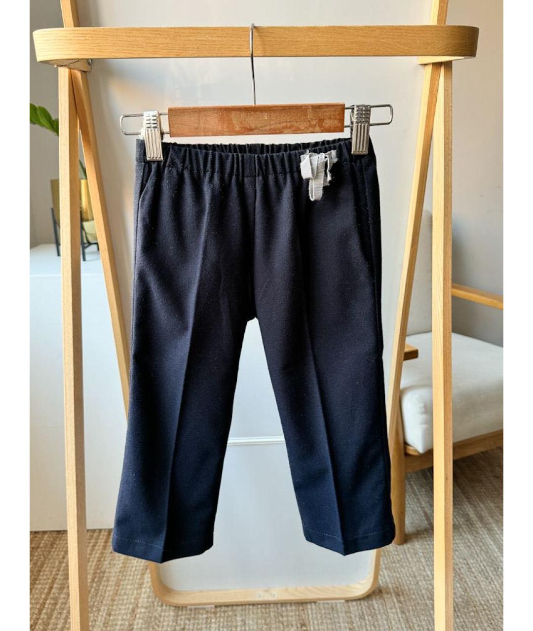IL GUFO Синие вискозные брюки и шорты, фото 5